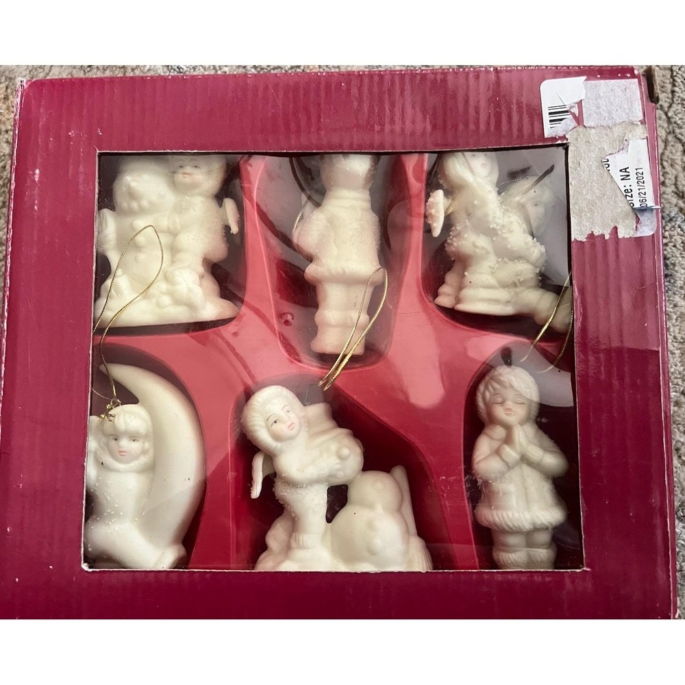 Midwestern Home 6 Porcelain Winter Ornaments Christmas‎